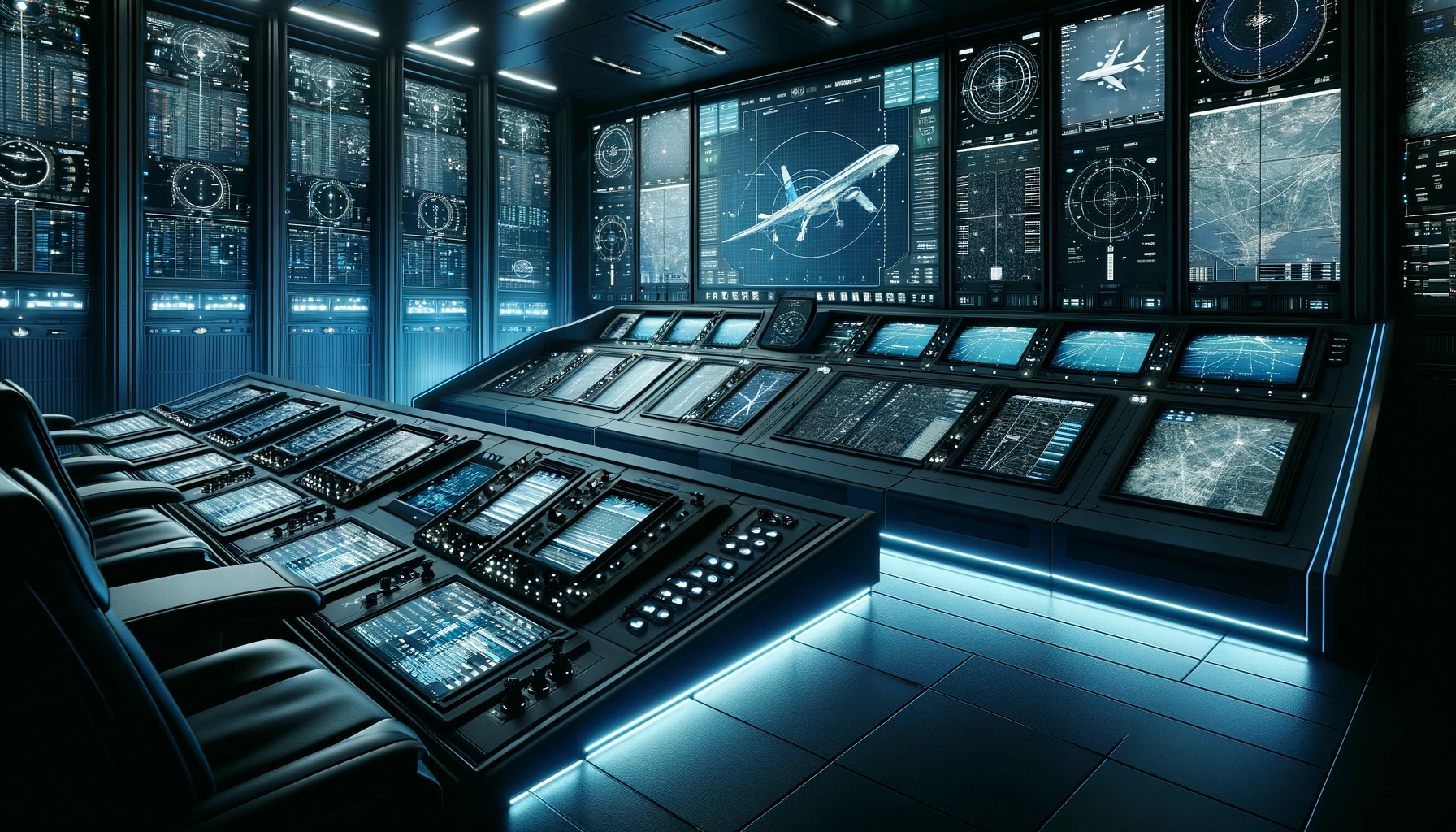 advanced air traffic control equipment.